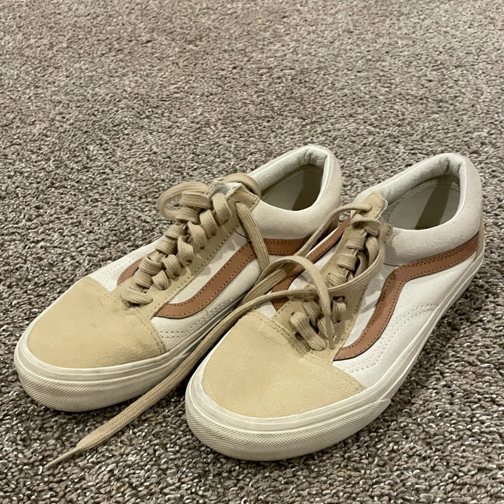 Colorblock neutral vans
